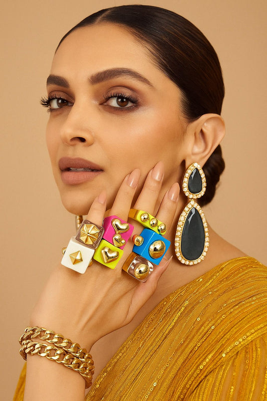 Set of 8- Funky Rings