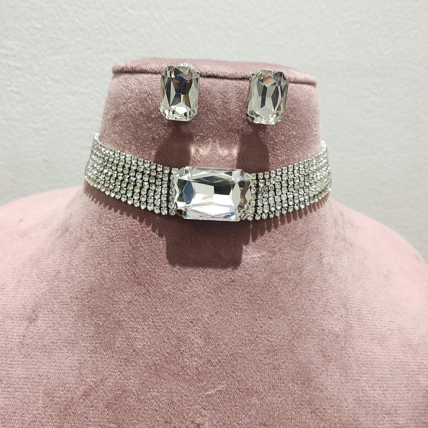 Luxe Crystal Choker Set