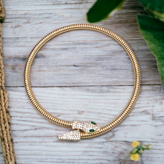 Anti Tarnish Serpent Choker