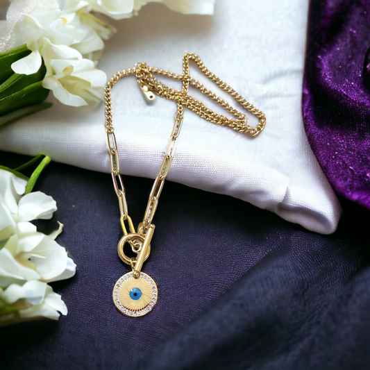 Chakra Evil Eye chain