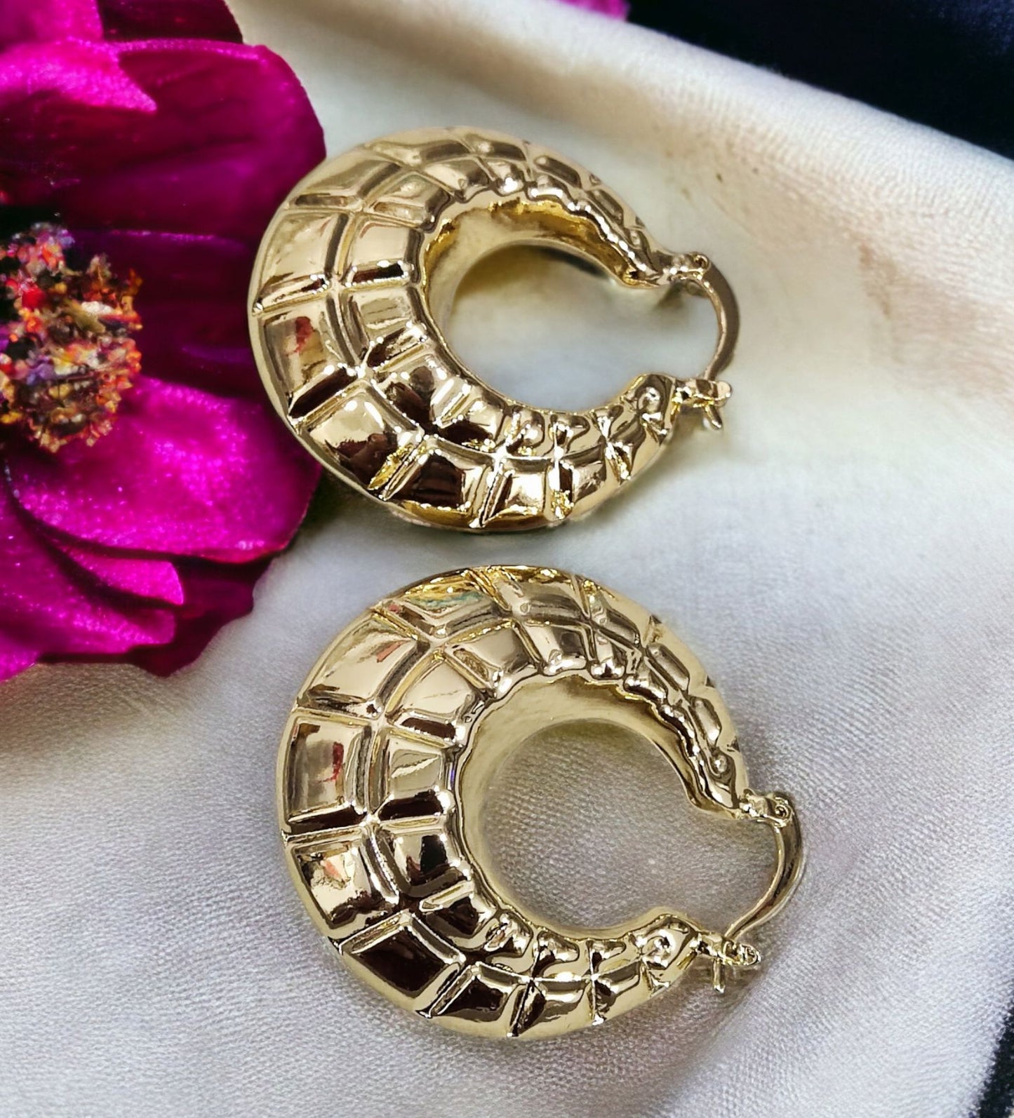 Grid Luxe Hoops