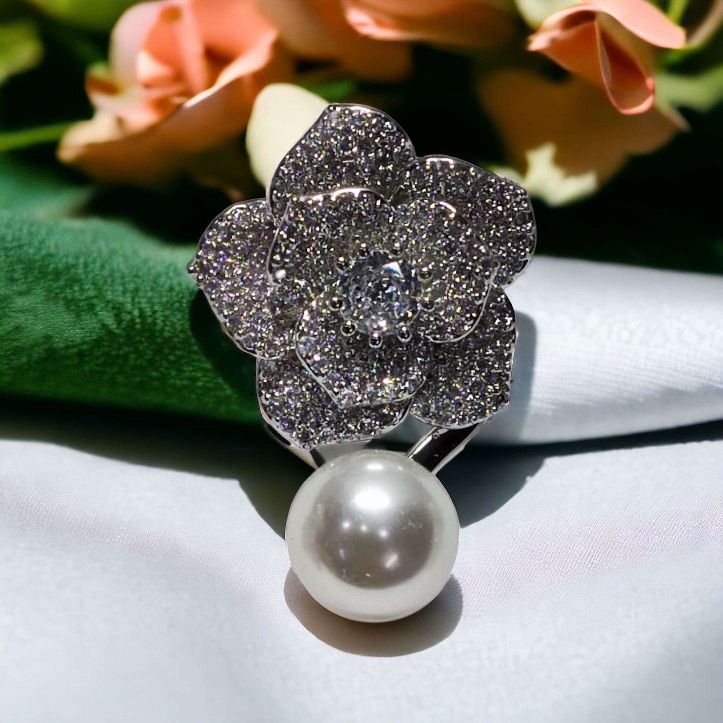 Rose Pearl AD Ring