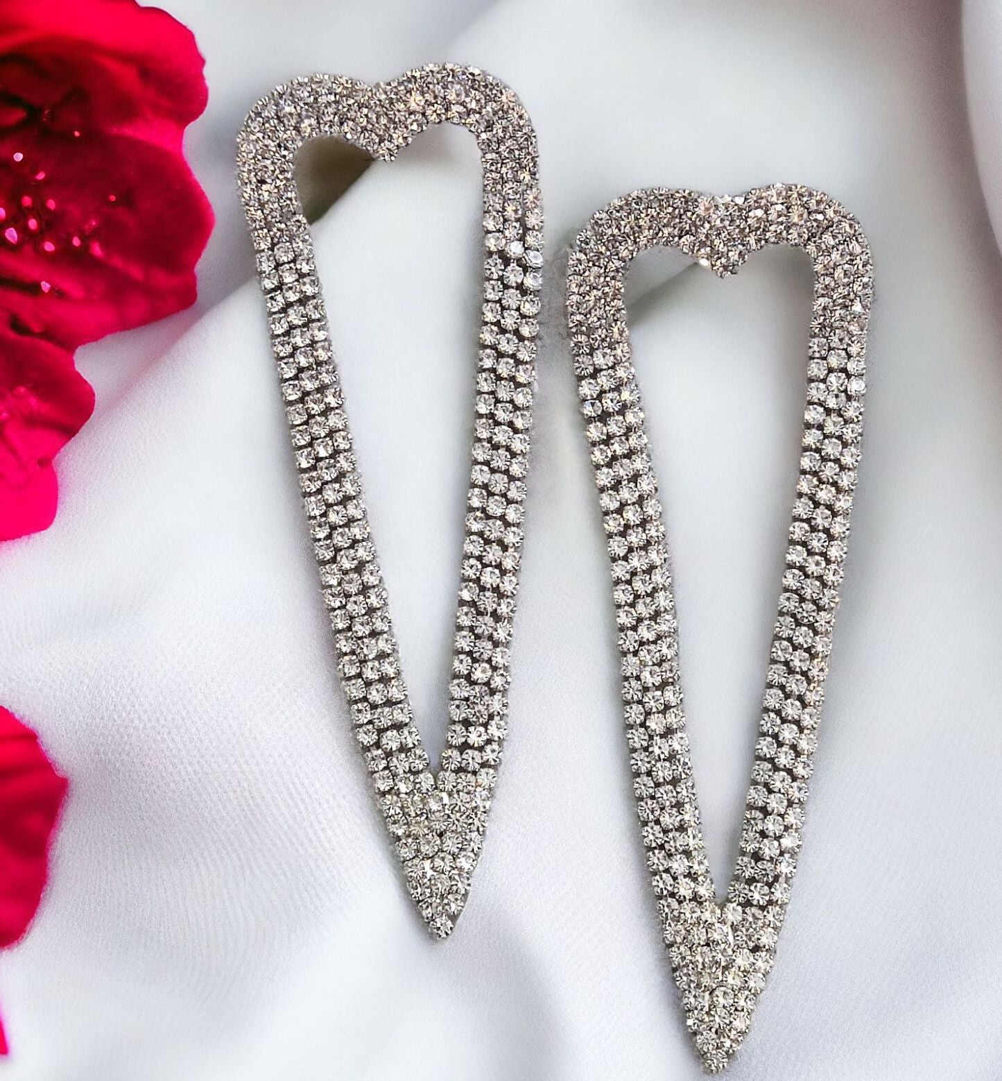 Bling Heart Danglers