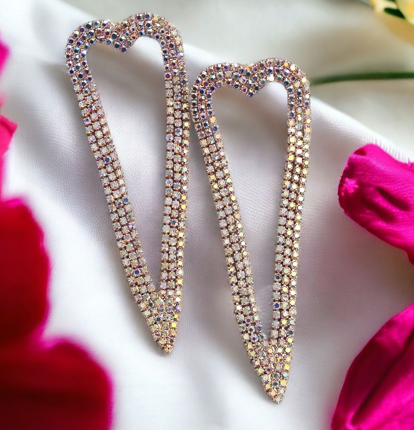 Bling Heart Danglers