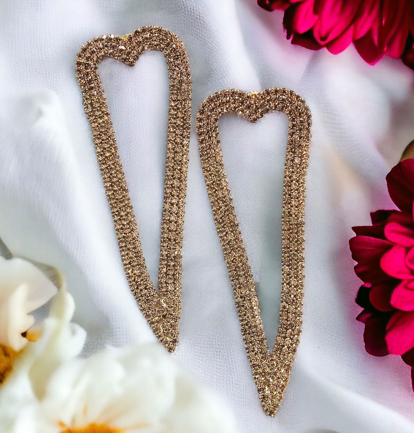 Bling Heart Danglers