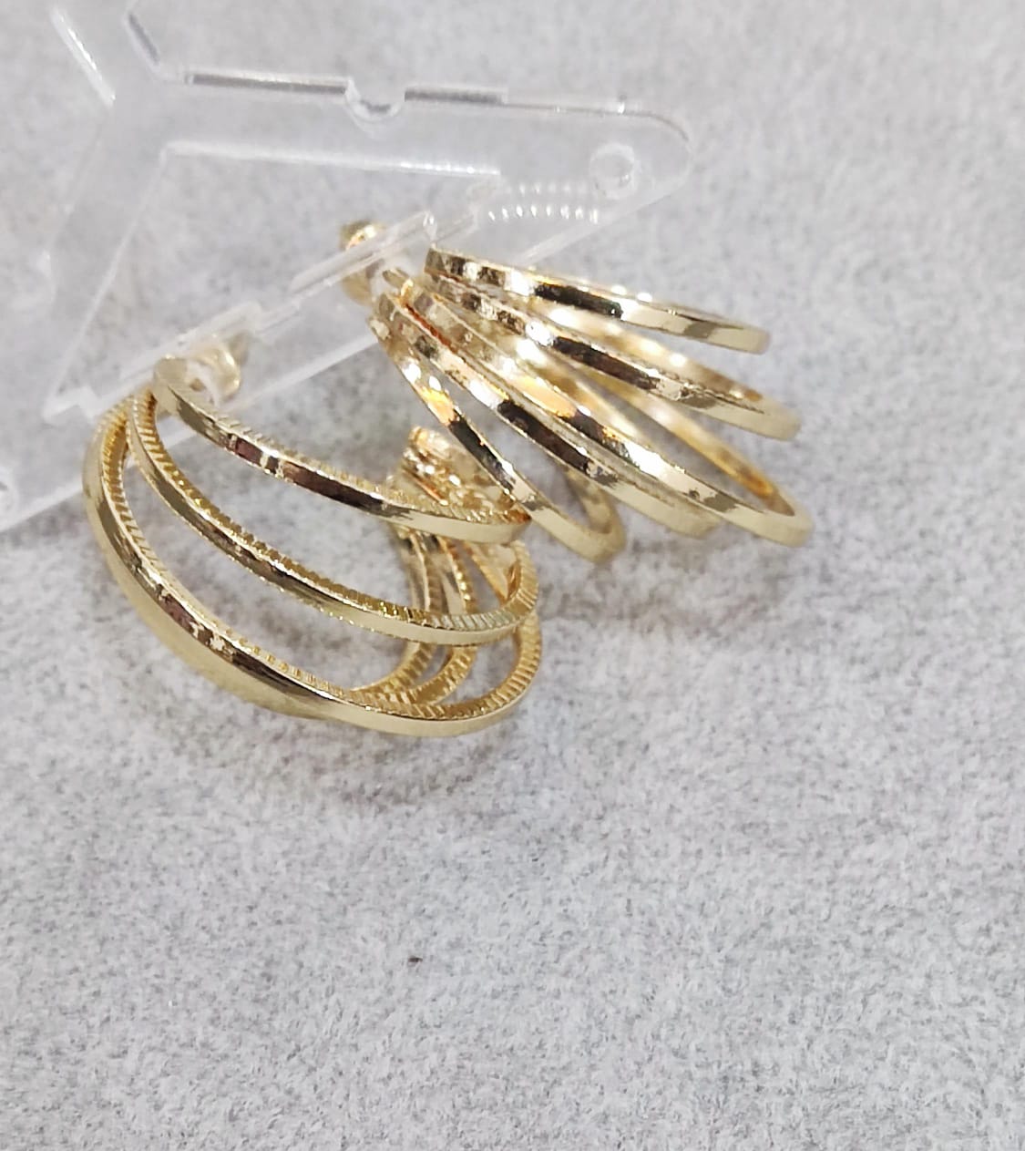 Golden Cascade Hoops