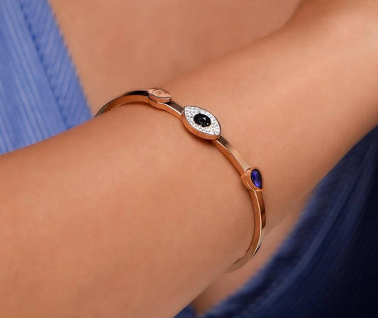 Celeste Evil Eye Bangle