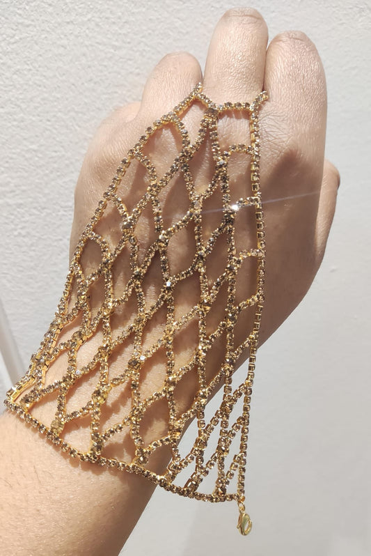 Golden Mesh Haathphool