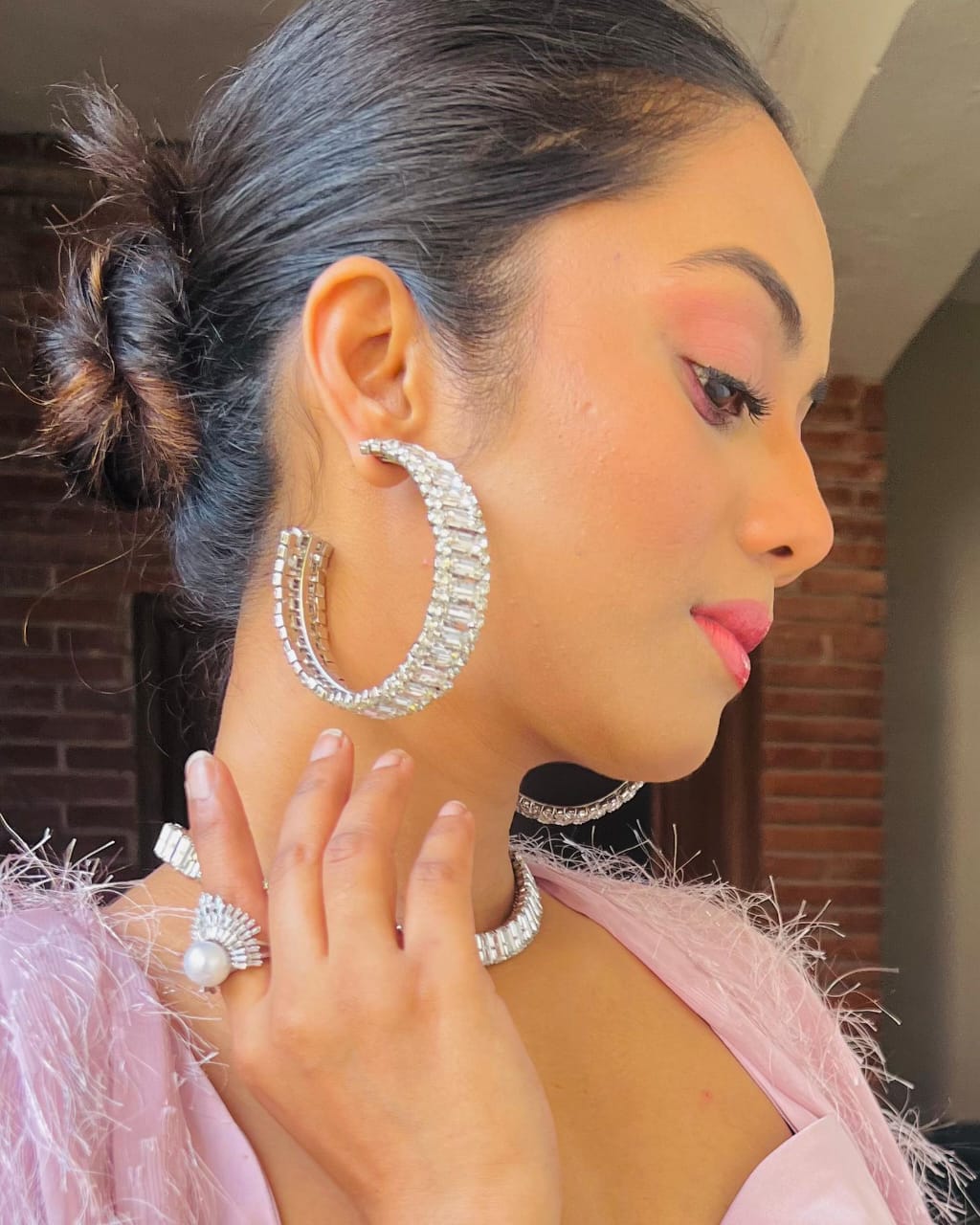 Bling Jumbo Hoops