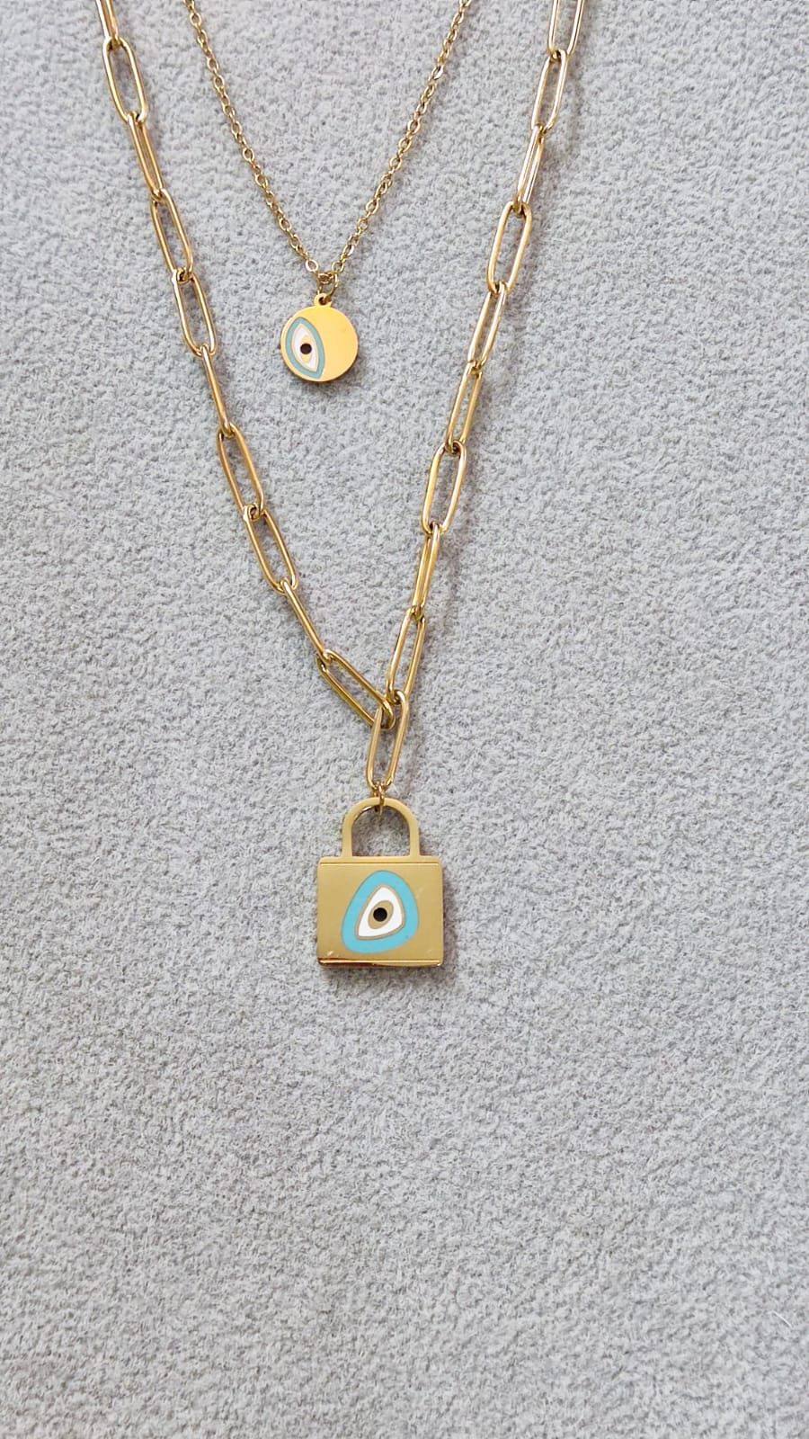 Luxe Layered Lock Chain