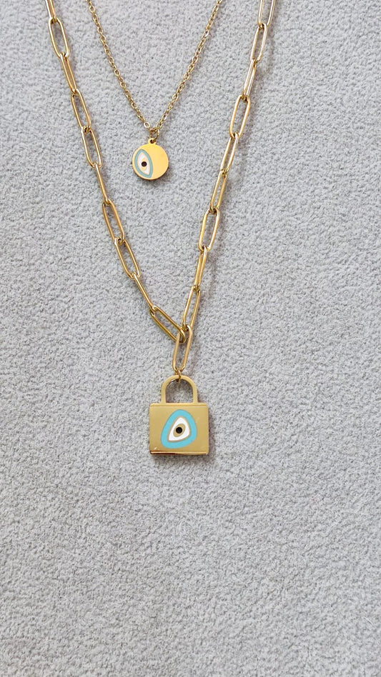 Luxe Layered Lock Chain