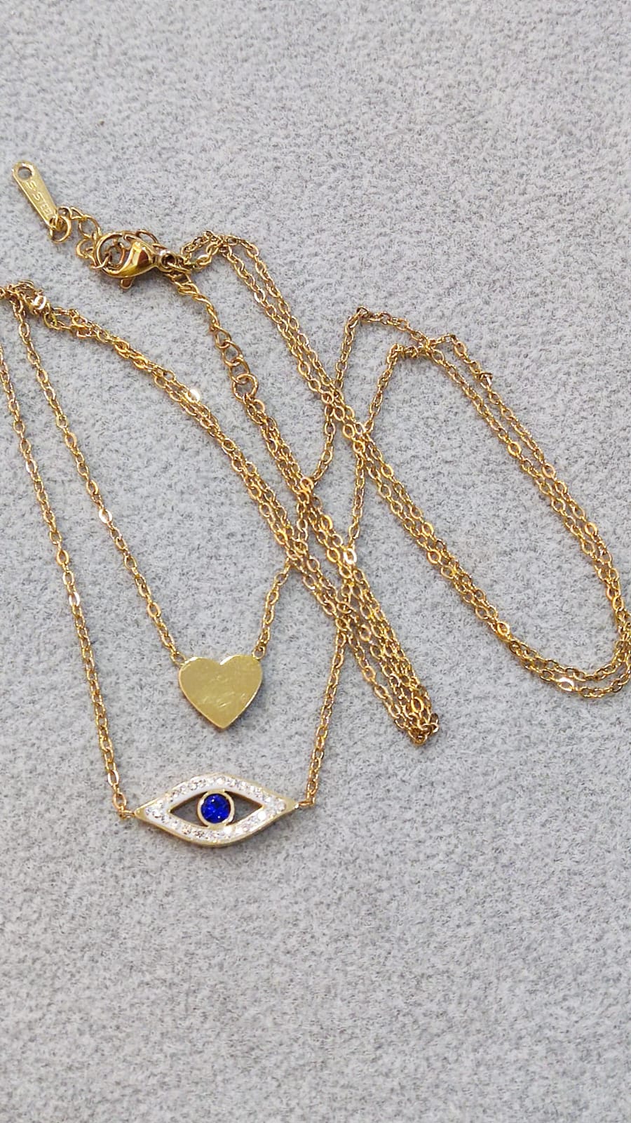 Evil Eye Heart Chain