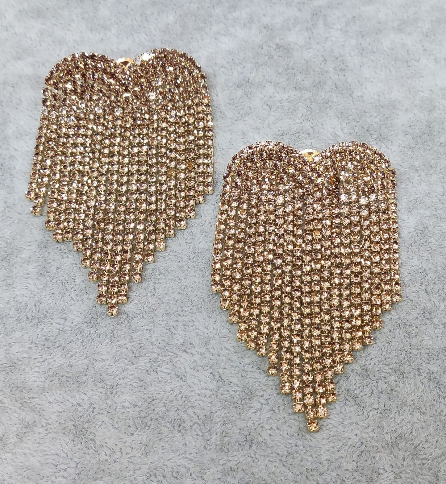Bling Heart Tassels