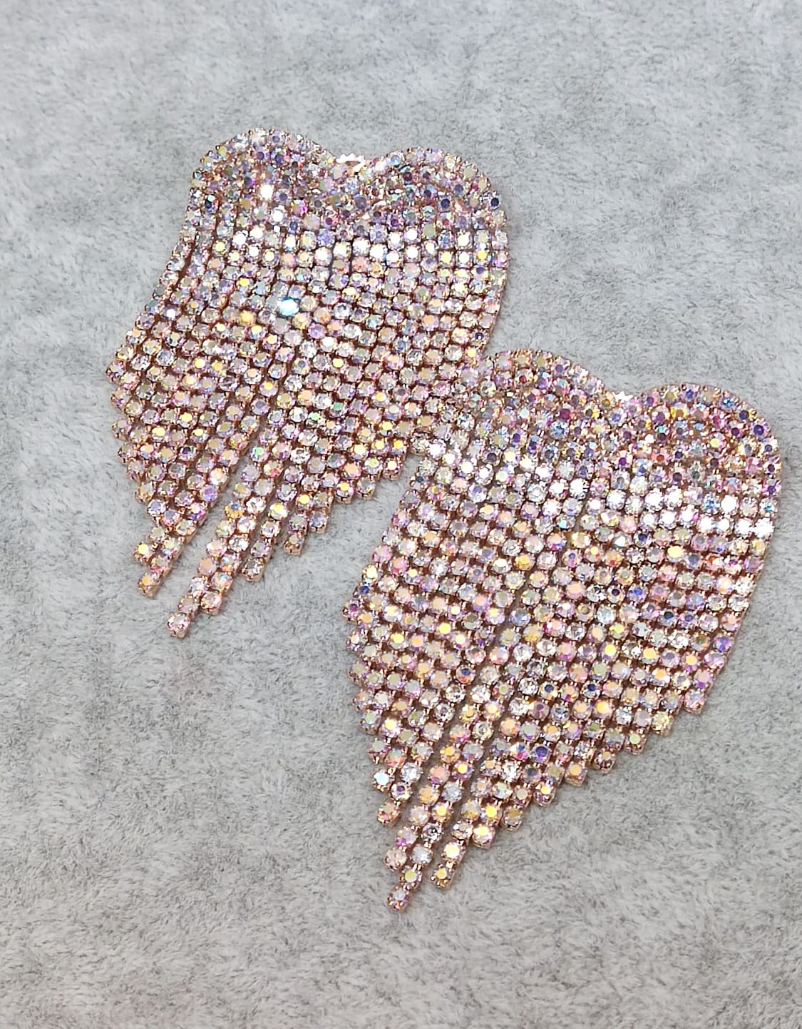 Bling Heart Tassels