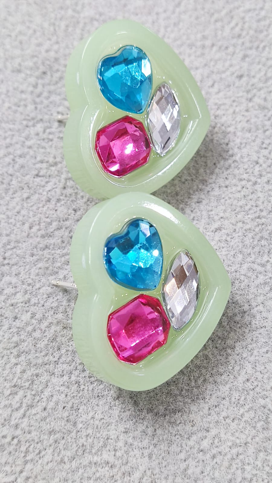 Pastel Heart Studs