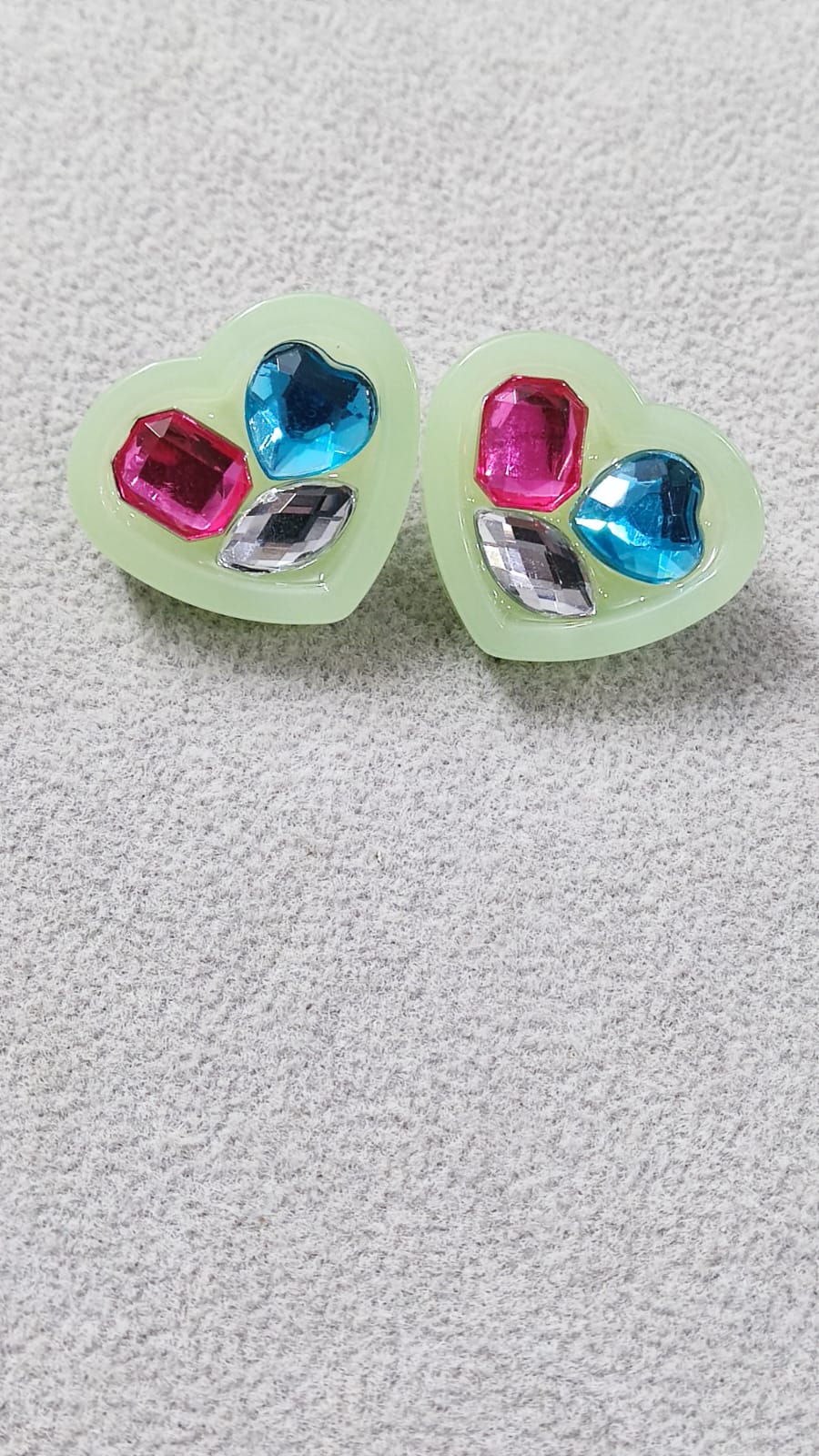Pastel Heart Studs