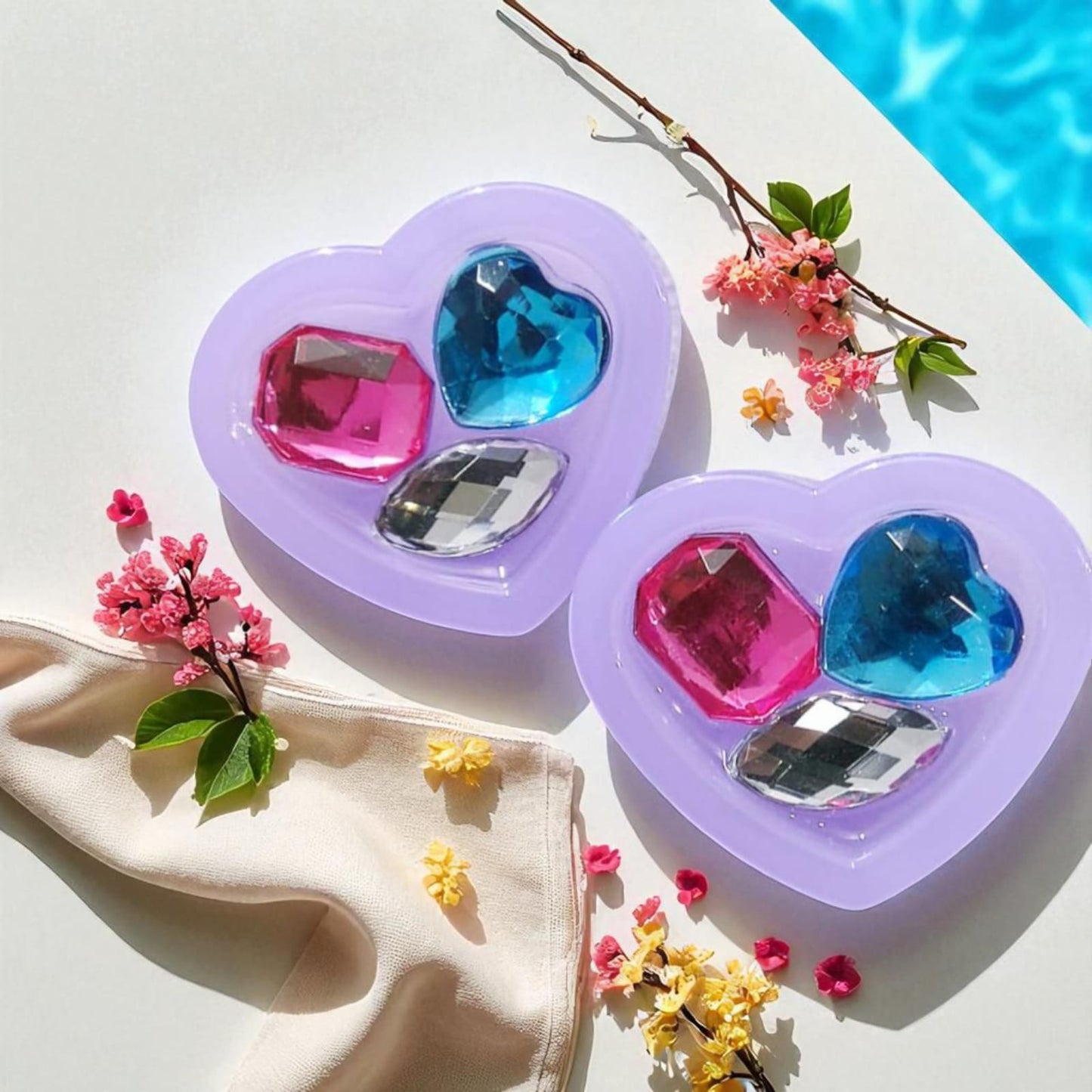 Pastel Heart Studs
