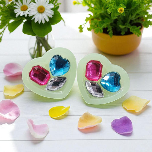 Pastel Heart Studs