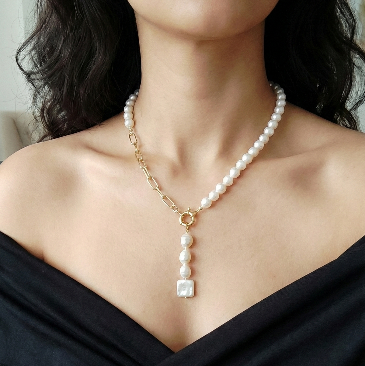 Pearl Cascade Necklace