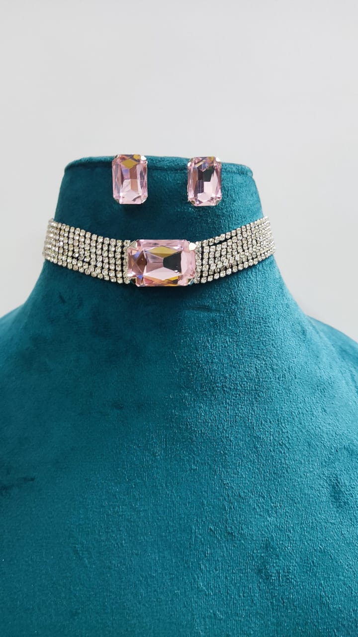 Luxe Crystal Choker Set