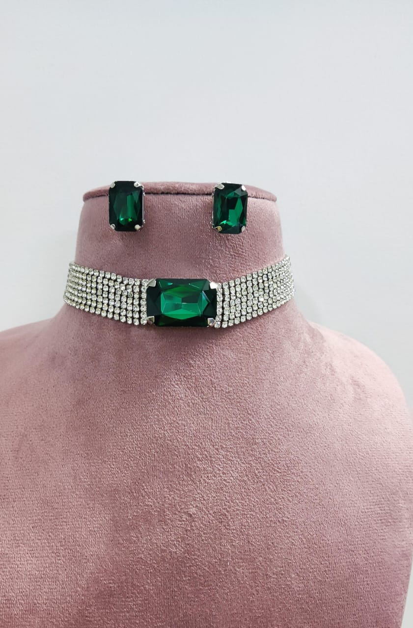 Luxe Crystal Choker Set