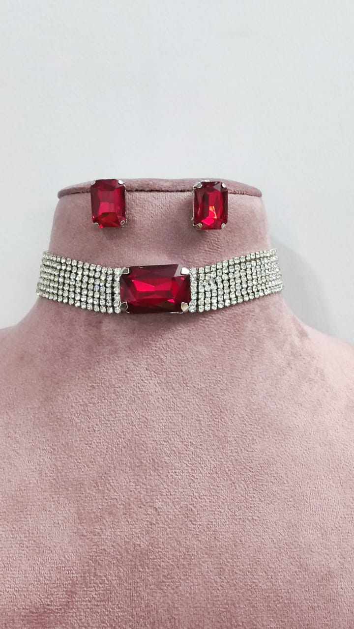 Luxe Crystal Choker Set