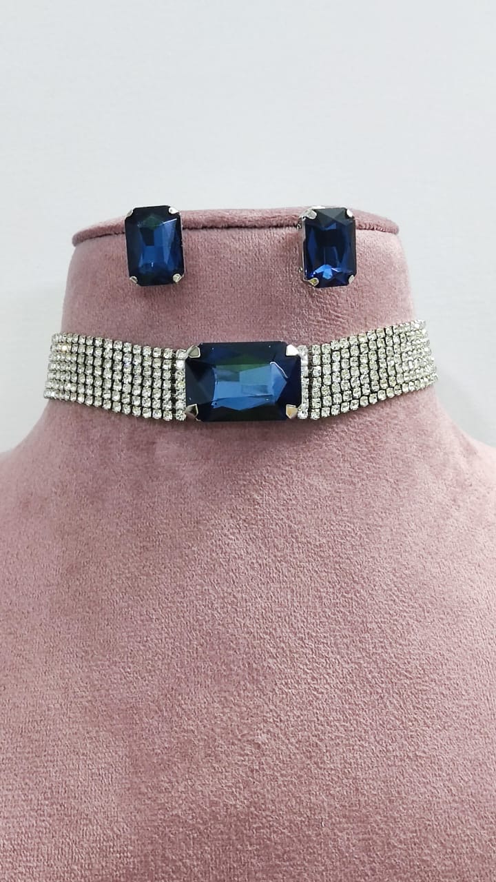 Luxe Crystal Choker Set