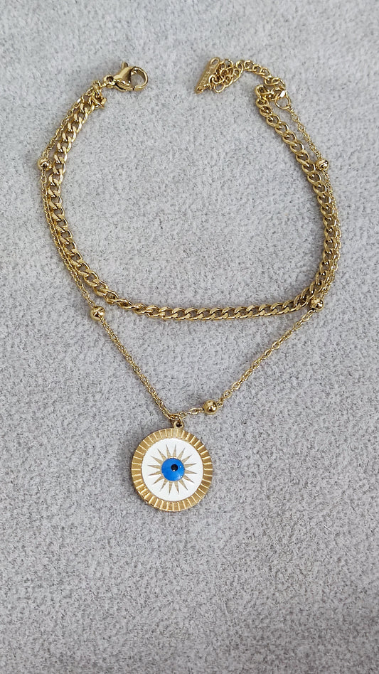 Evil Eye Minimal Bracelet