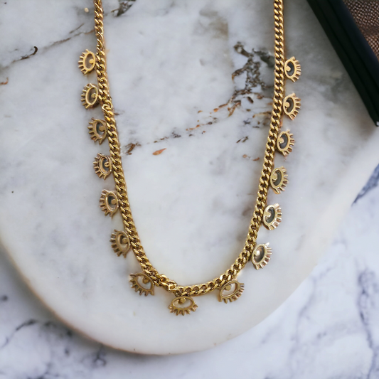 Solar Gaze Charm Chain