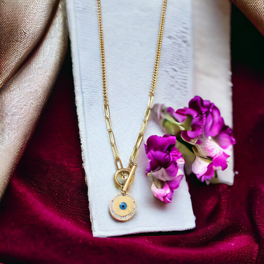 Chakra Evil Eye chain
