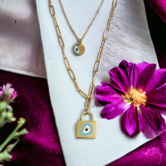 Luxe Layered Lock Chain
