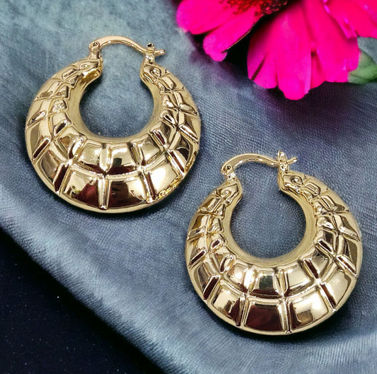 Grid Luxe Hoops