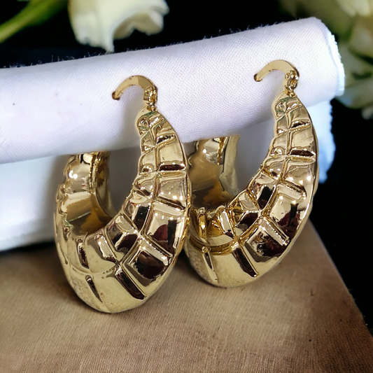Grid Luxe Hoops