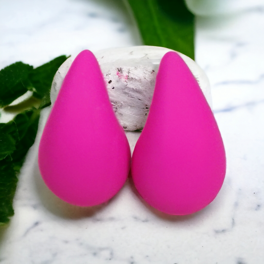 Matte Tear Drop Earrings
