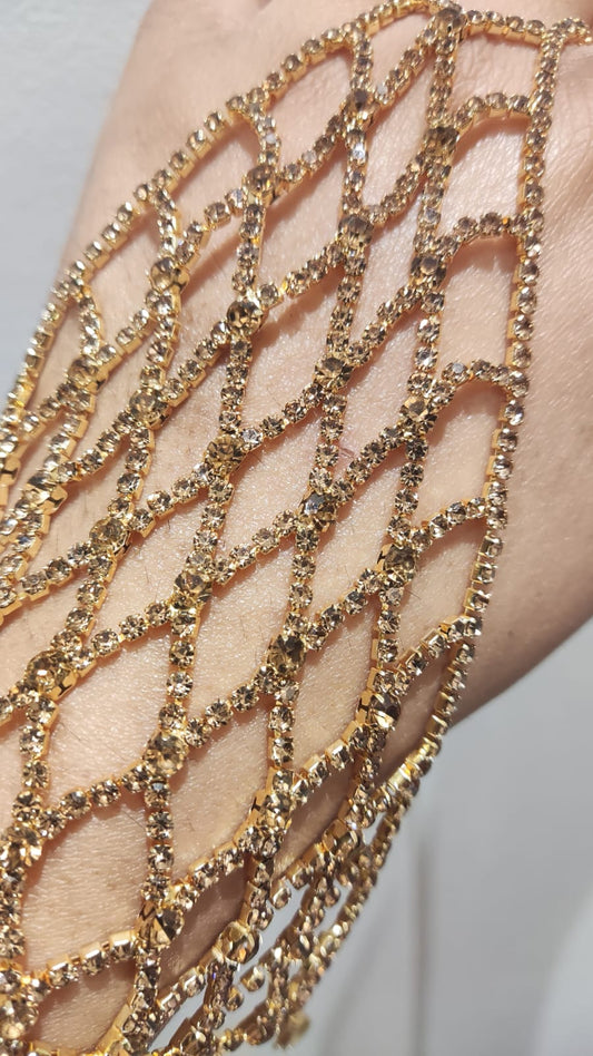 Golden Mesh Haathphool