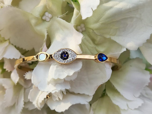 Celeste Evil Eye Bangle
