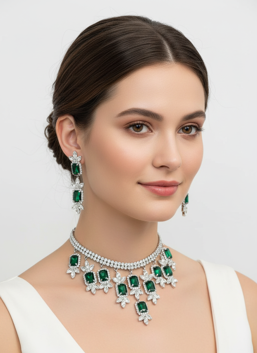 Royal Cascade Necklace Set