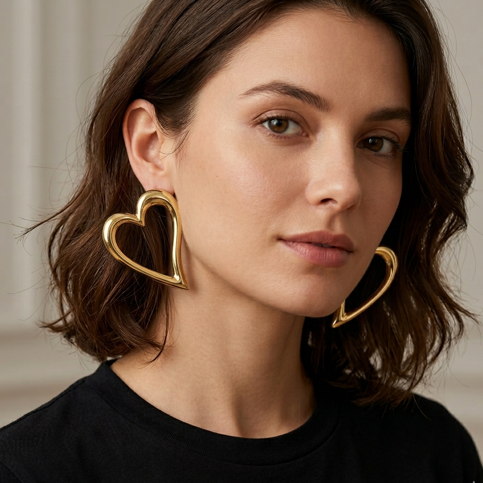 Luxe Heart Earrings