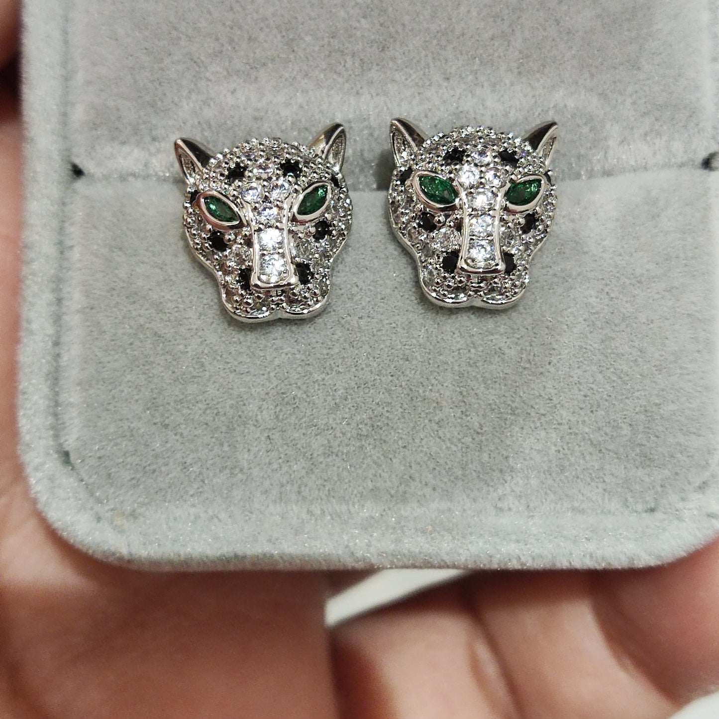 Panther Patches Studs