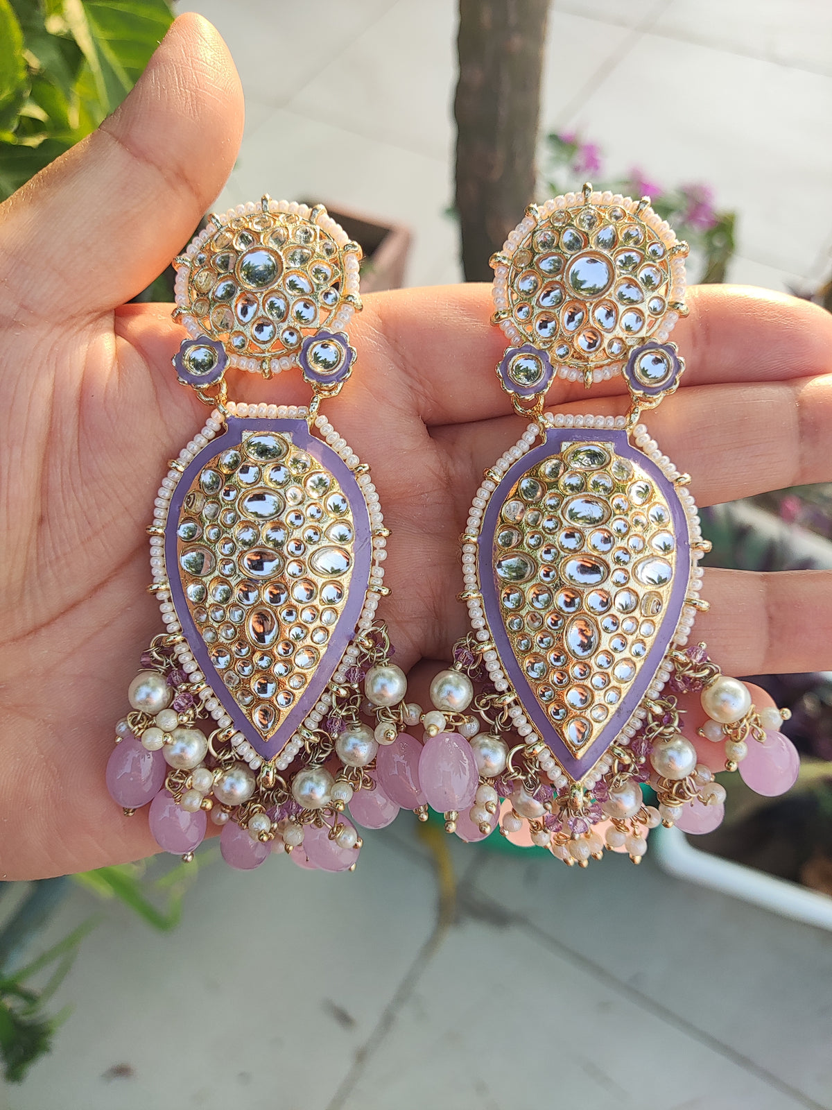 Kundan Jharokha Earrings