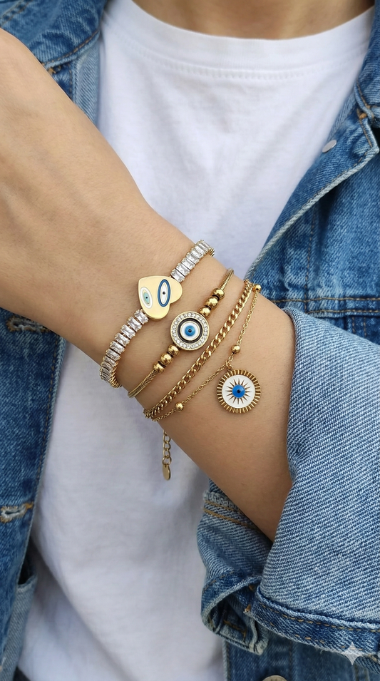 Evil Eye Heart Bling