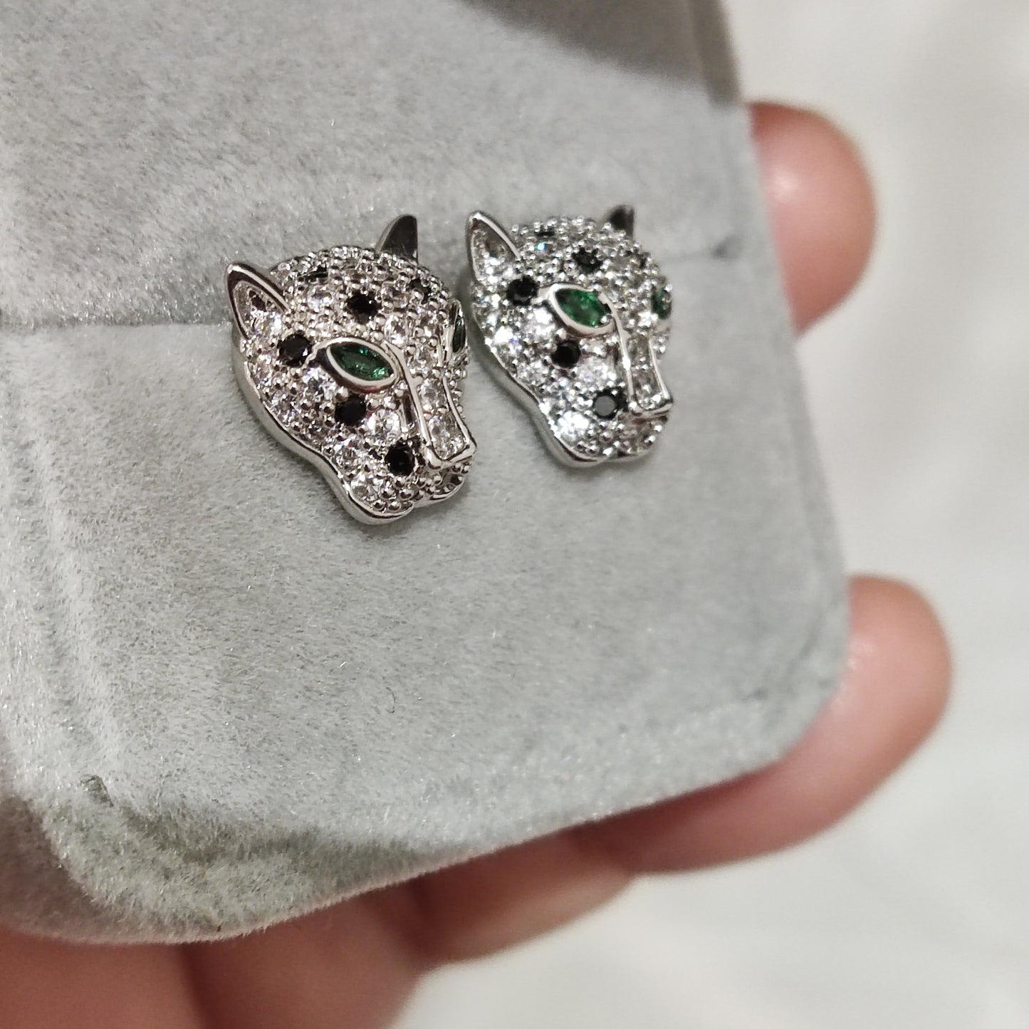 Panther Patches Studs