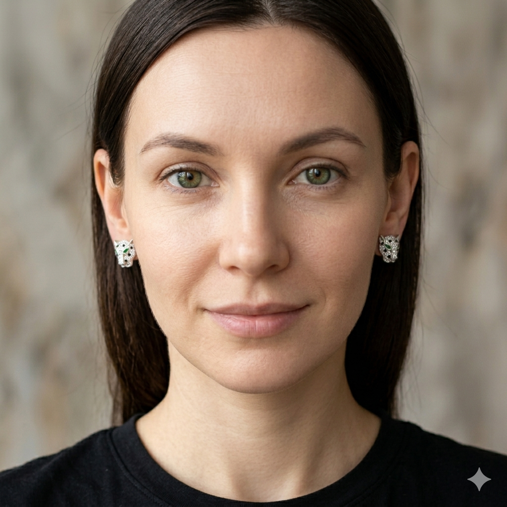 Panther Patches Studs