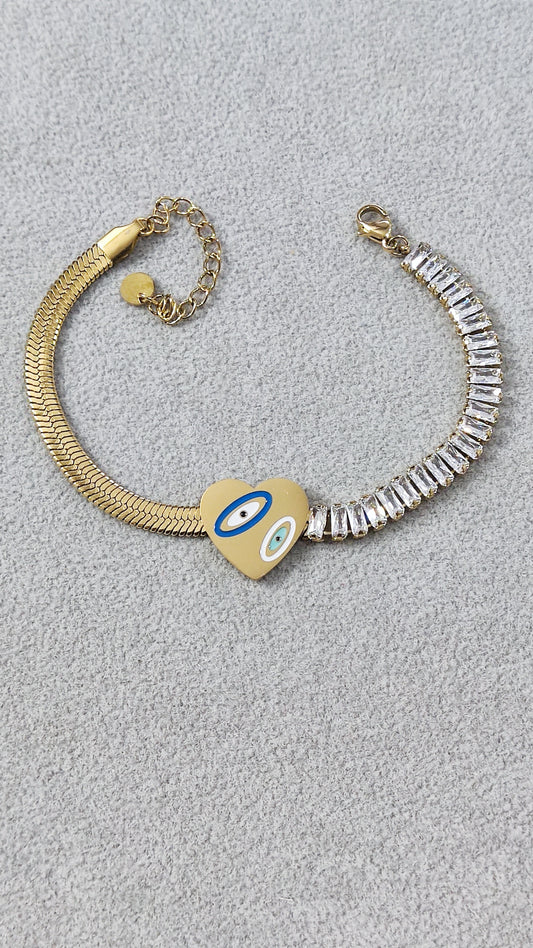 Evil Eye Heart Bling