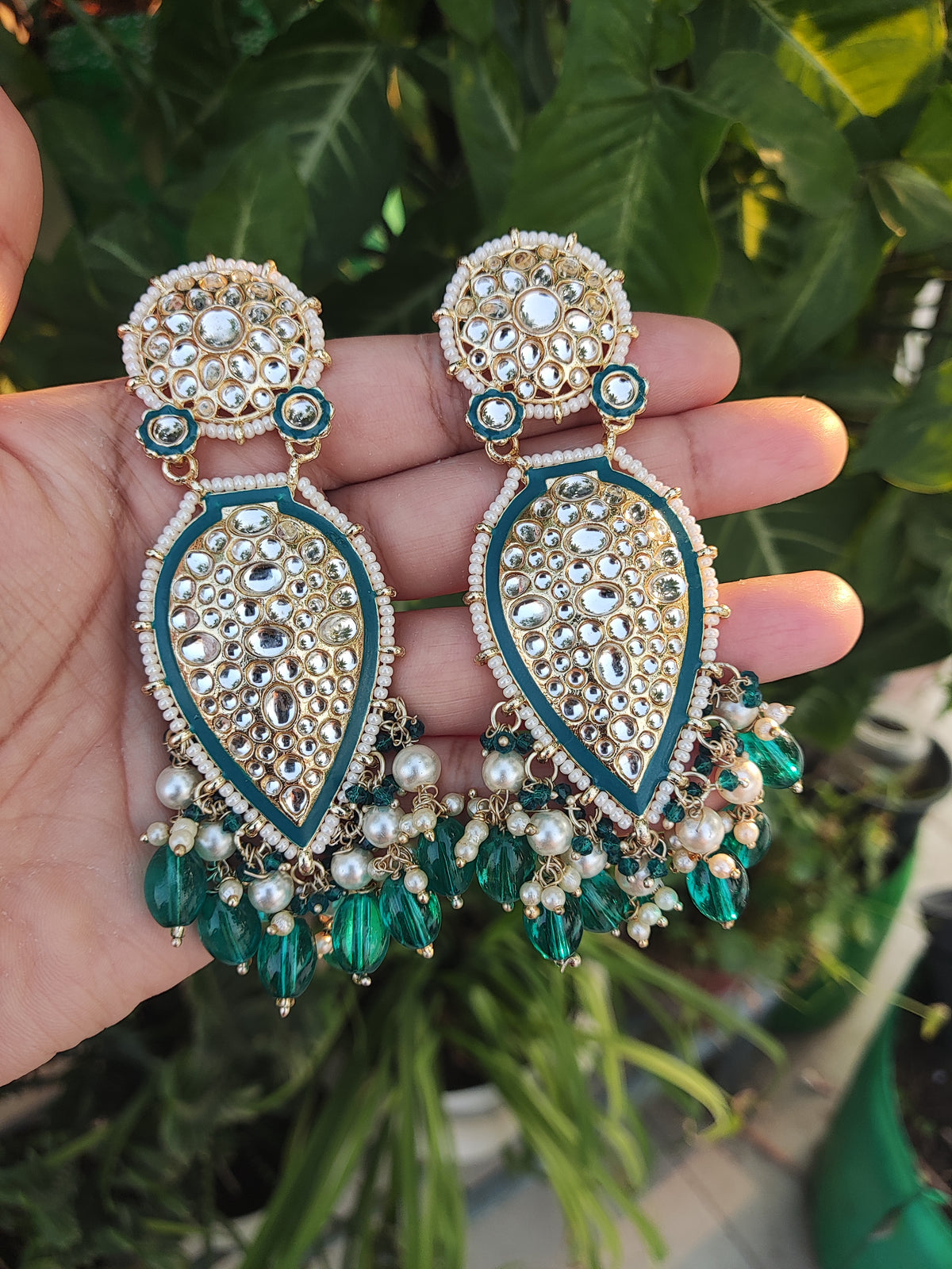 Kundan Jharokha Earrings