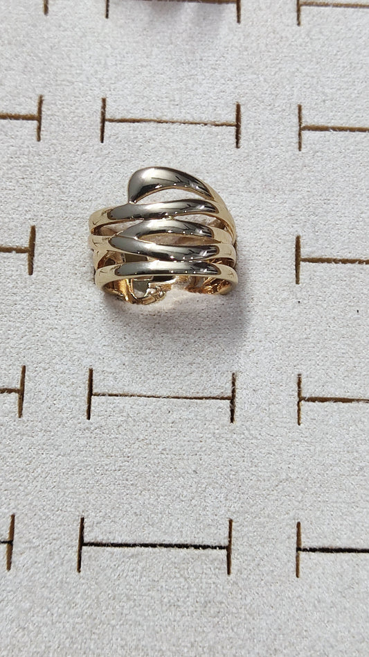 Golden Orbit Ring