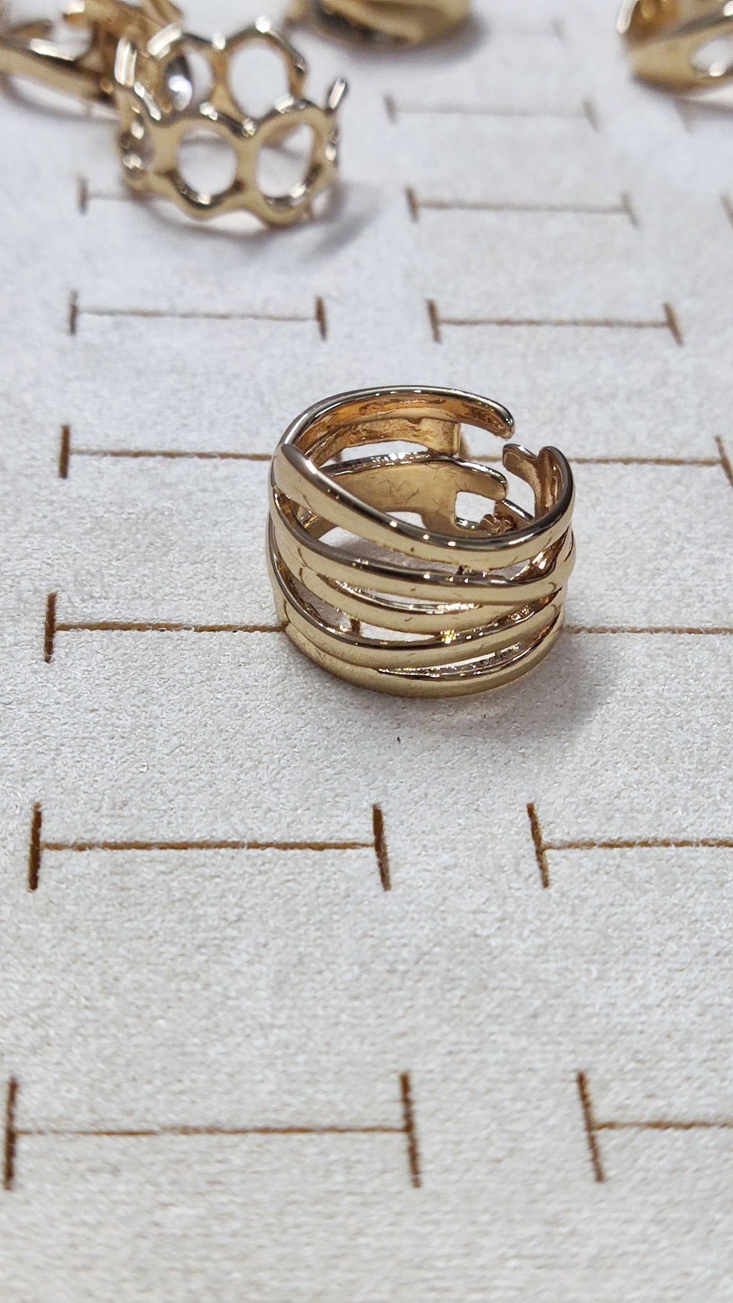 Golden Orbit Ring